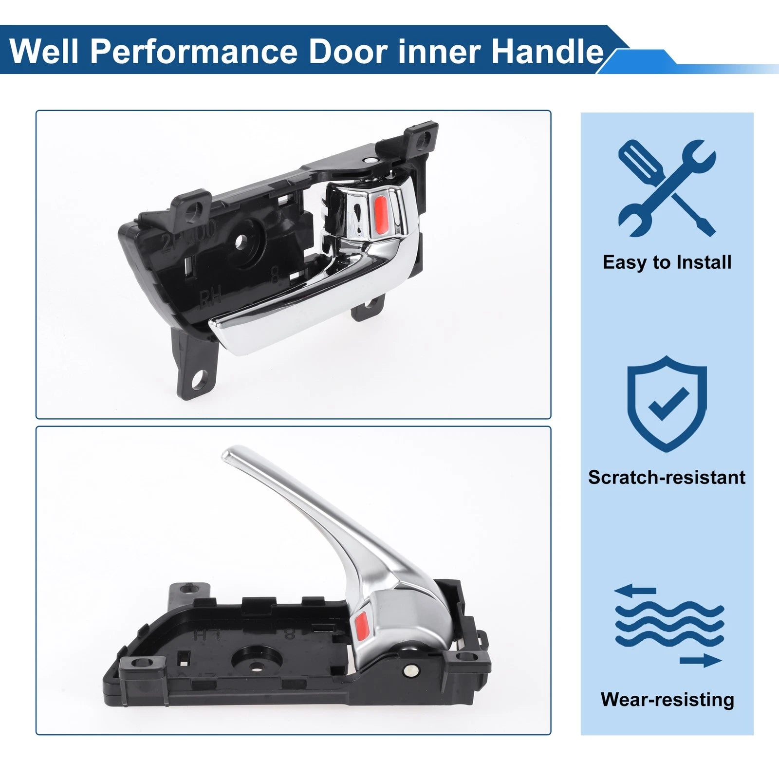 Front Passenger Side Interior Door Handle for Kia Sorento (2013–2014) No. 826102P500
