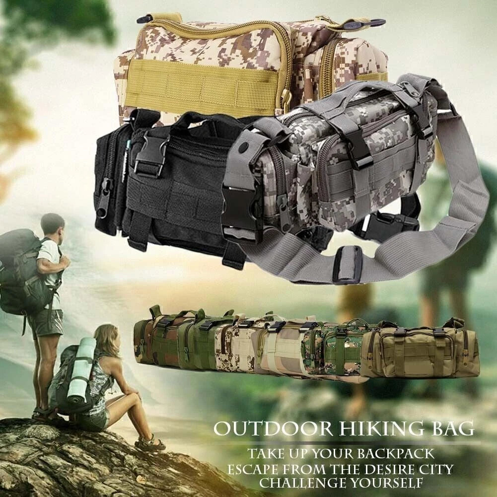 Tactical Waist Pack for Outdoor Camping Hiking (Military)
