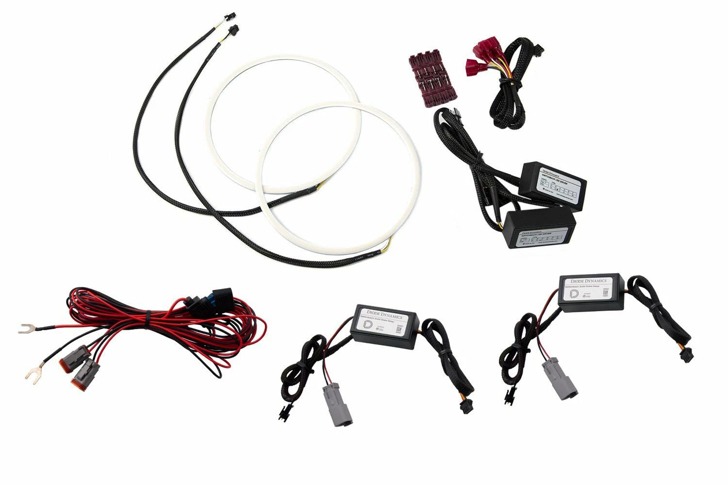 HD LED Switchback Halo Inserts Boards with Drivers for Jeep Wrangler JL (2018–2020)