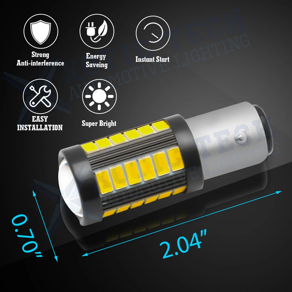 100W LED Brake Stop Tail Light Bulbs for Universal Fit (2005-2025)