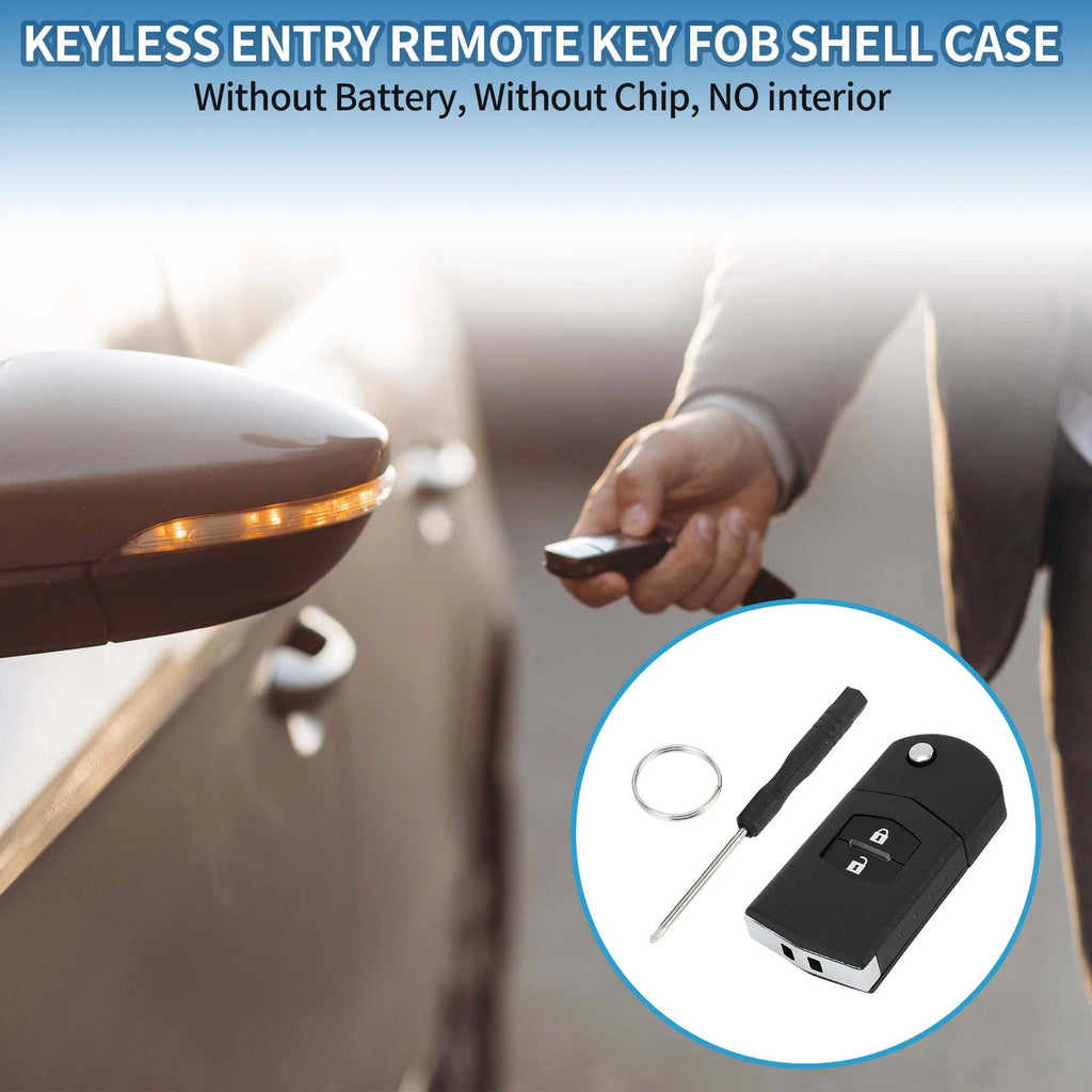 2X Keyless Entry Remote Key Shell Case for Mazda CX-7, CX-9 (2006–2012)
