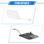 Front Bumper Tow Hook Cover for Mercedes-Benz C250 (2012-2014) - White