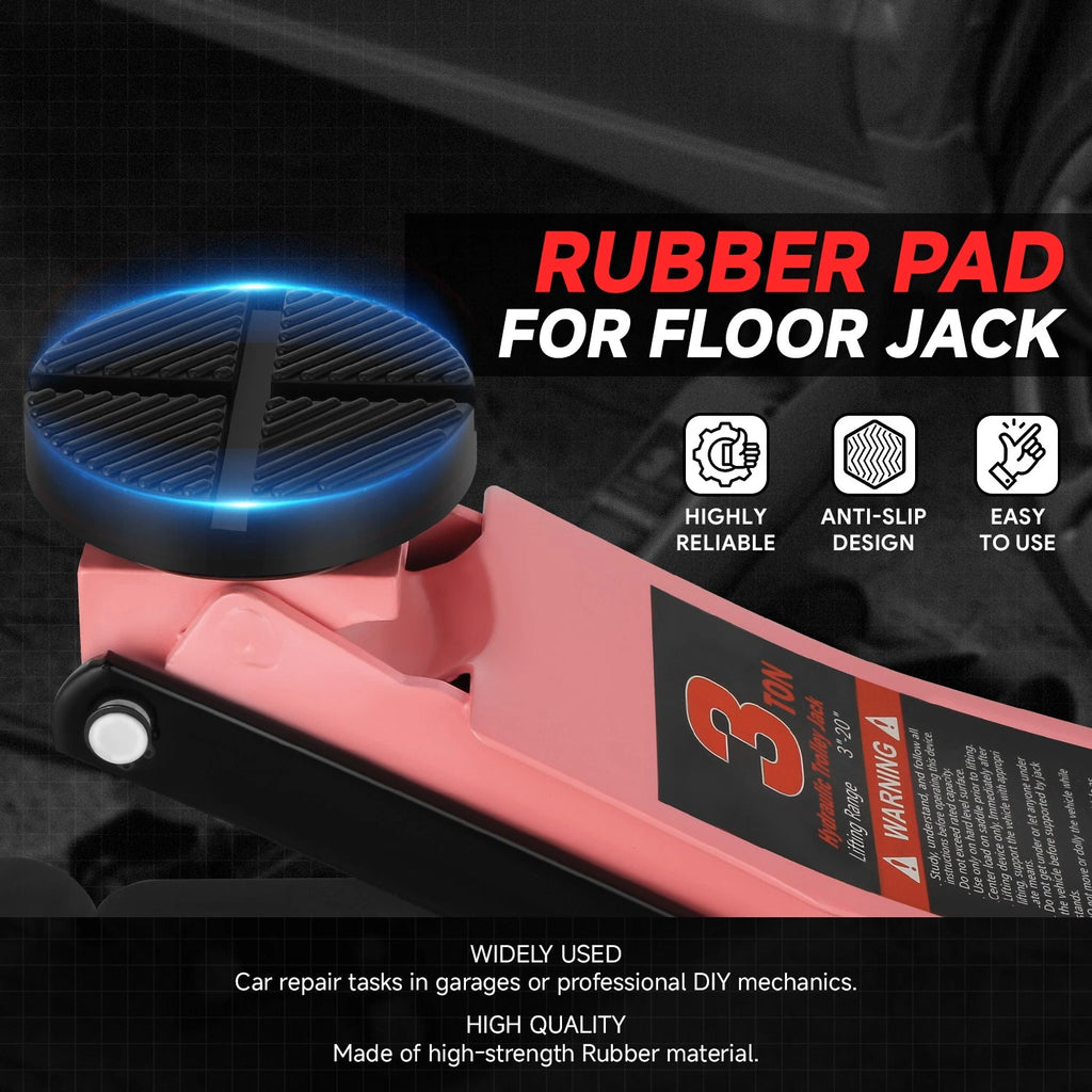 Set of 2 Rubber Pads for Universal Floor Jack (4Ton)