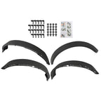 Set of 4 Wide Black Wheel Lip Fender Flares for Ford Bronco (2021–2024)