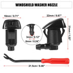 5pcs Front Windshield Washer Nozzle Kit 15247800 for GMC Acadia (2011–2012, 2015–2016)