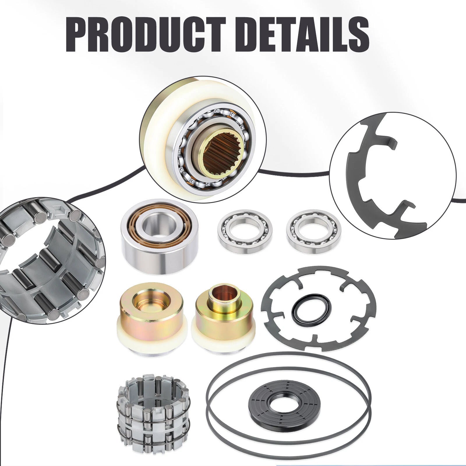 Front Differential Rebuild Kit Output Hub for Polaris Ranger RZR 570 800 900 (2008–2020)