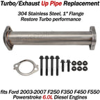 Turbocharger Up Pipe for Ford F-250 F-350 F-450 Powerstroke 6.0L (2003–2007)