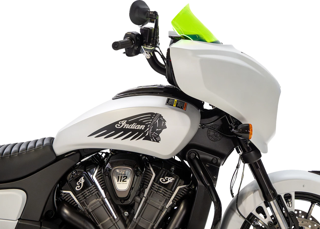 Klock Werks 9" Windshield for Indian Chieftain/Roadmaster (2014–2023) - Green Ice