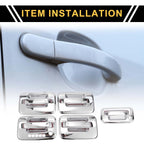 Set of 1 Exterior Door Handle Cover for Ford F-150 (2004–2014) Silver Tone