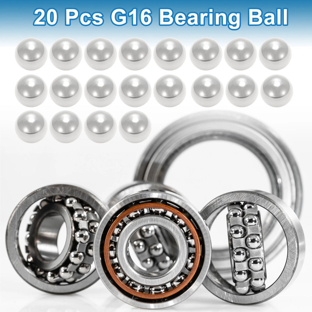 20 Pcs 11.1mm Precision Ball Bearings for G16