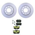 Hella Rear Rotors & Low-Met Disc Brake Pad Kit for Audi A4 (1996–2001)