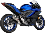 Akrapovic Slip-On Line Muffler for Yamaha YZF-R1 (2015–2019) - Titanium End Cap S-Y3SO6-IVOSS