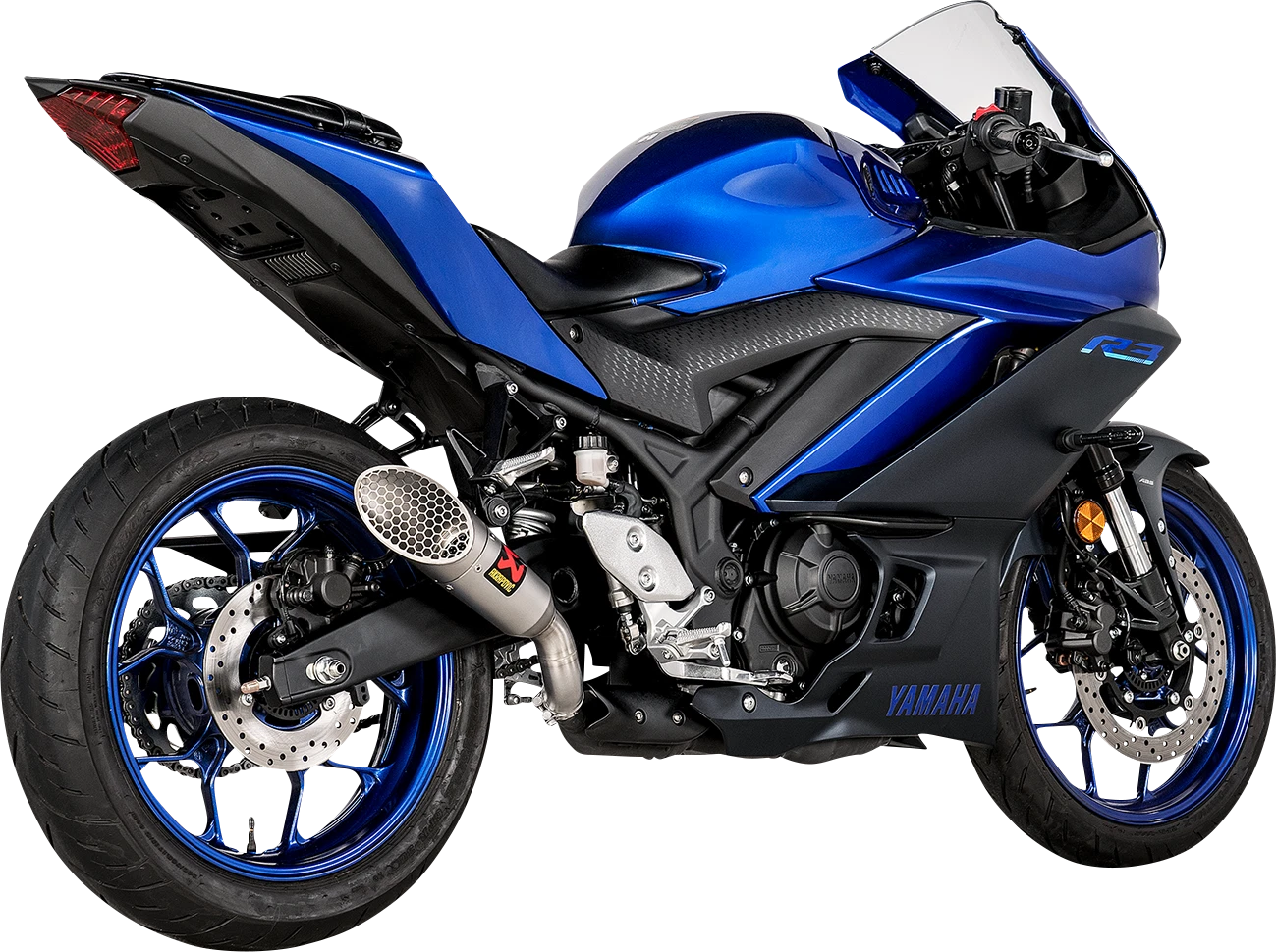 Akrapovic Slip-On Line Muffler for Yamaha YZF-R1 (2015–2019) - Titanium End Cap S-Y3SO6-IVOSS