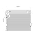 Replacement Condenser w/Built-In Trans Oil Cooler (See compatibility Chart)