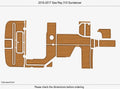 EVA Foam Teak Flooring Mat for Sea Ray 310 Sundancer (2017)