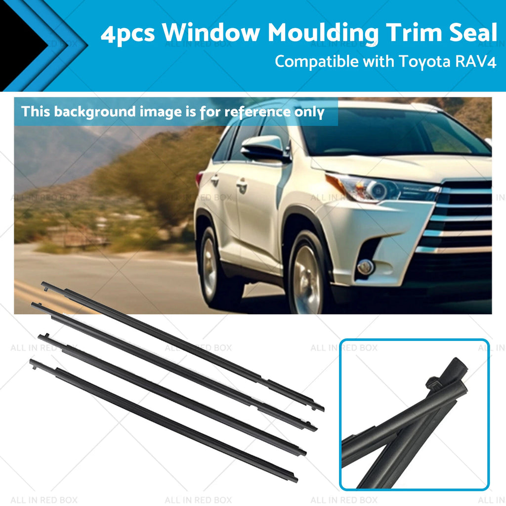 Set of 4 Weatherstrip Trim Seal Strips for Toyota RAV4 (2009–2012)