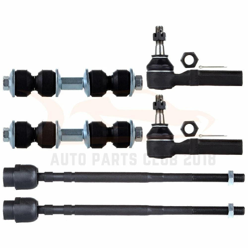 Set of 6 Front Inner Outer Tie Rods Sway Bars for Buick Century (1997–2005)
