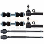 Set of 6 Front Inner Outer Tie Rods Sway Bars for Buick Century (1997–2005)