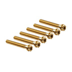 6 x M8x45mm Titanium Torx Head Flange Screws for Motorcycle Bike