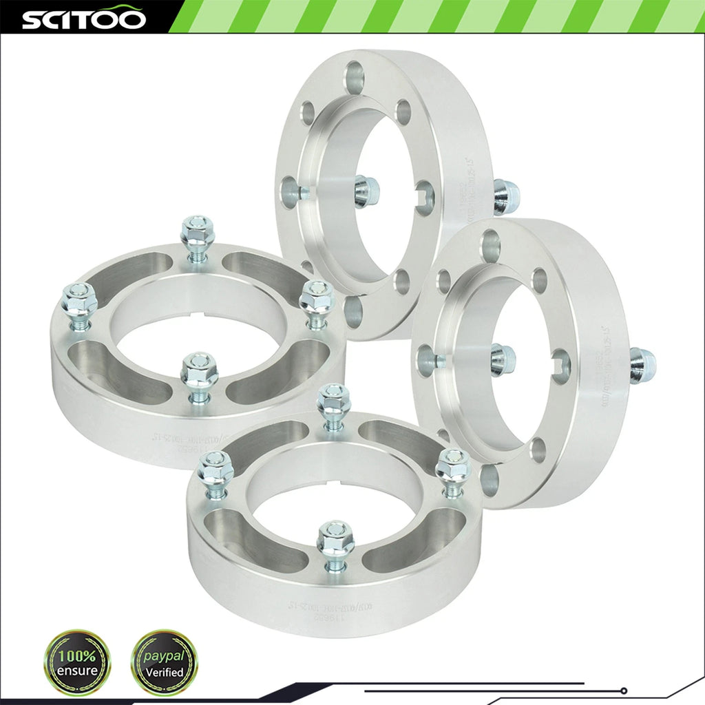 4X 4x137 1.5" Silver Wheel Spacers 10x1.25 for Bombardier Max Commander