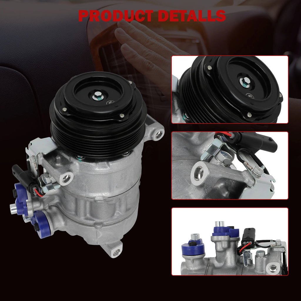 AC Compressor with Clutch for Mercedes-Benz E250 E300 E350 E400 (2014-2017)