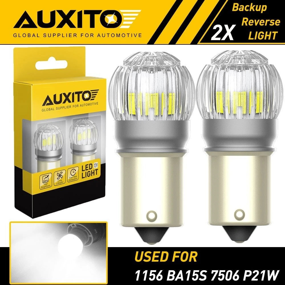 2X 1156 White LED Turn Signal Bulbs for