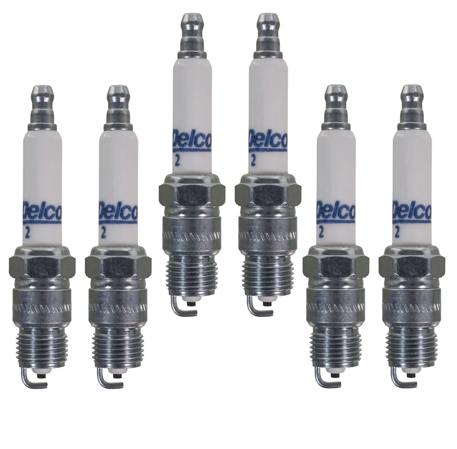 Set of 6 Spark Plugs for Buick, Cadillac, Checker, Chevy, GMC, Oldsmobile (6 CYL)