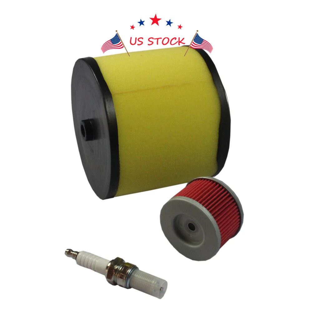 Air Filter, Oil Filter, Spark Plug Set for Honda Rancher 350, Foreman 400, 450