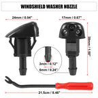3pcs Front Windshield Washer Nozzle Kit 98630YY000 for Hyundai Tiburon (2000–2008)