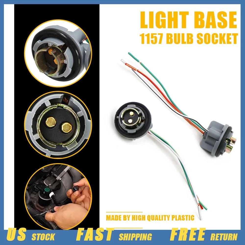 Universal Pigtail Wire Female Socket 1157 Harness for Turn Signal (Universal)