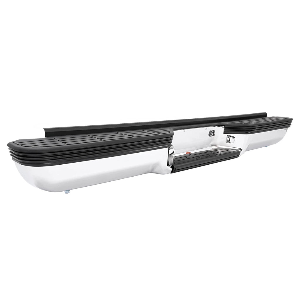 Chrome Steel Rear Bumper for Chevy Silverado GMC Sierra C/K 1500 2500 (1988–2000)