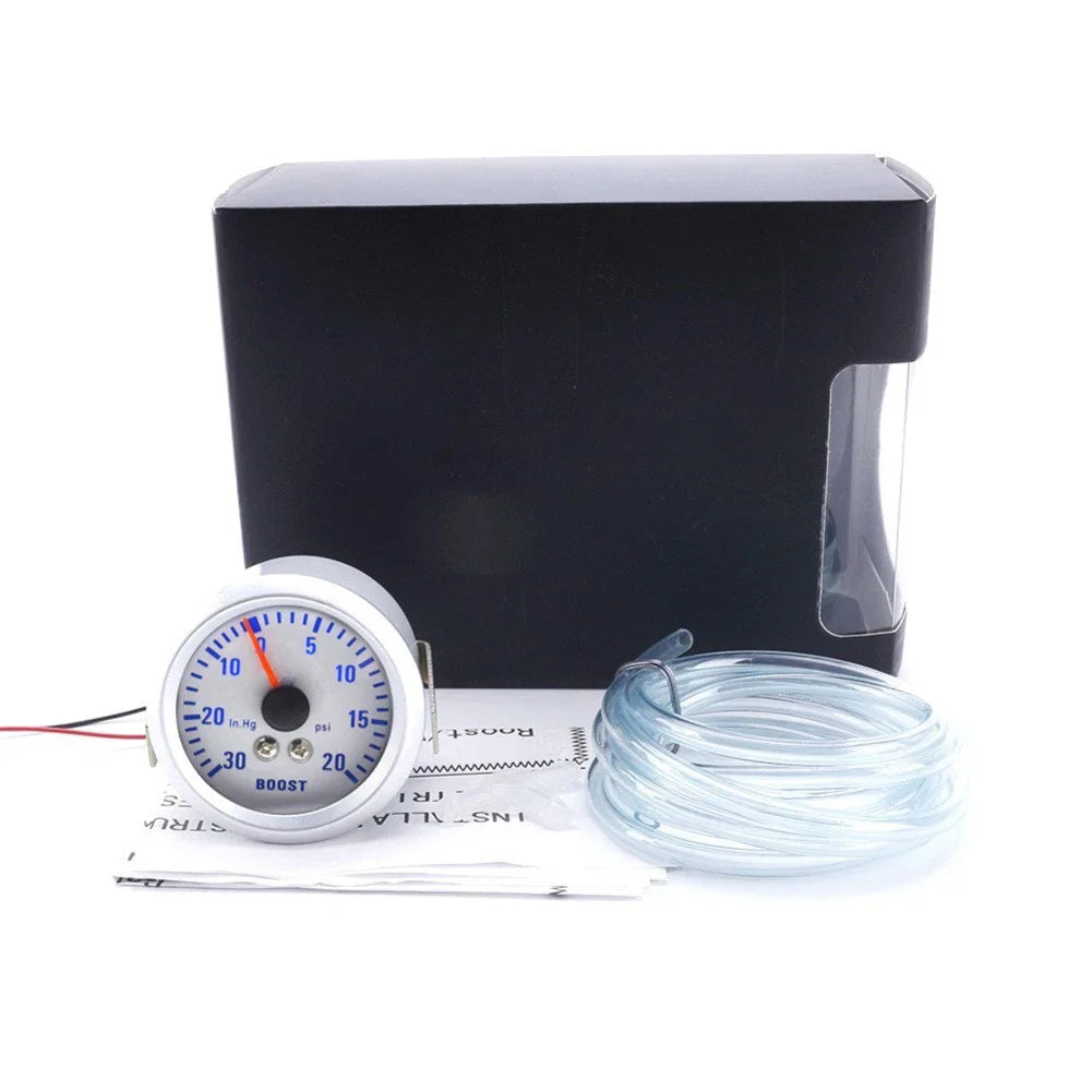 Boost Pressure Gauge 52mm Turbocharger for Car 12V 30���20 PSI Blue Light
