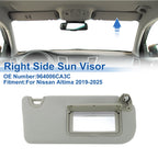 Right Side Sun Visor for Nissan Altima (2019–2025) Replaces 964006CA3C Grey