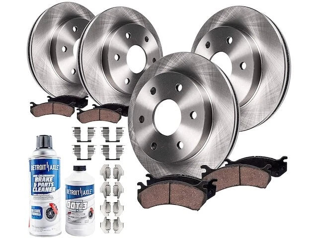 Front and Rear Brake Pad and Rotor Kit for Suzuki Equator (2009–2012) DS585FH