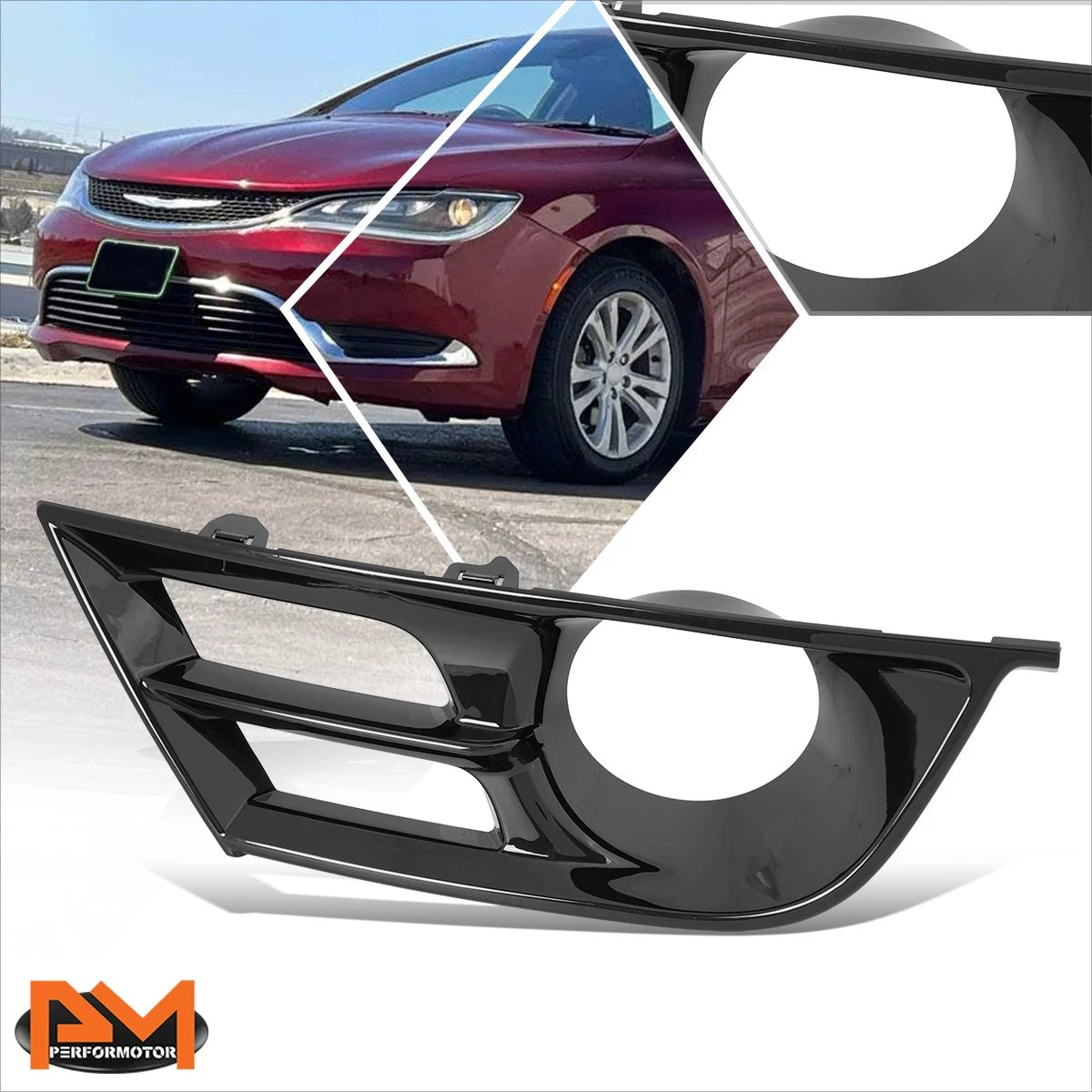 Front Driver Side Fog Light Trim Bezel for Chrysler 200 (2015–2017)