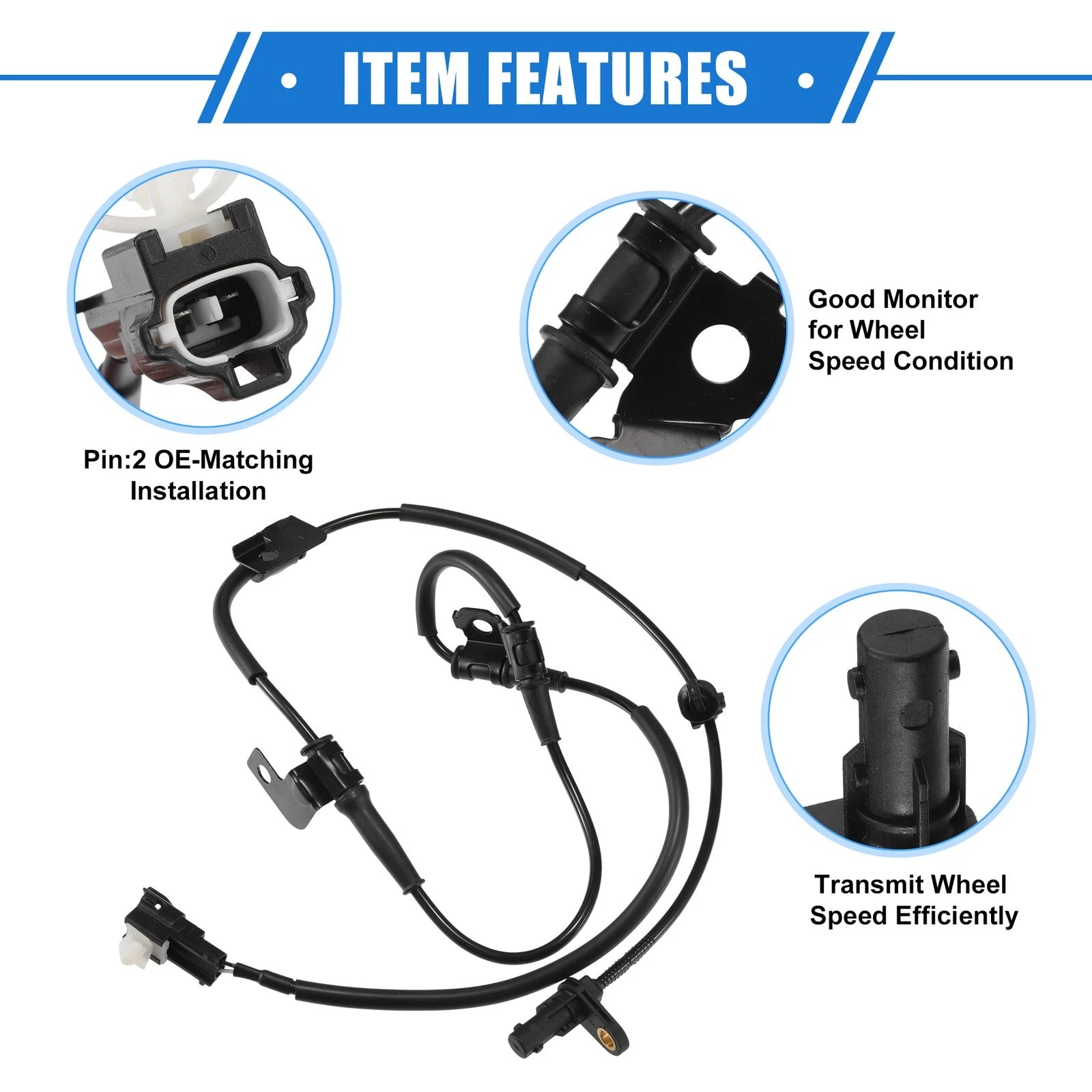ABS Wheel Speed Sensor for Kia Optima (2012–2016) Front Left No. 59810-4C000