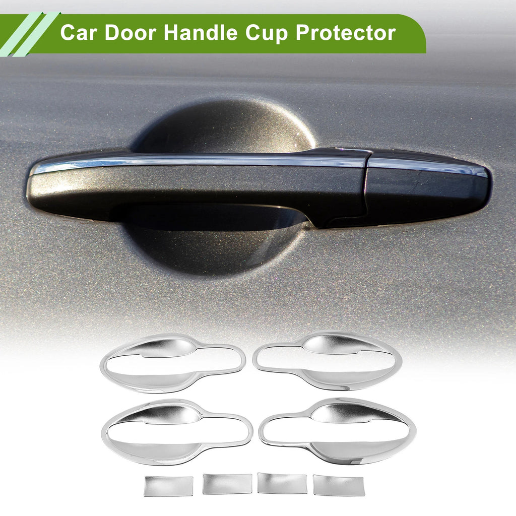 Set of 8 Chrome Door Handle Cup Protectors for Mazda CX-5 (2013–2017)