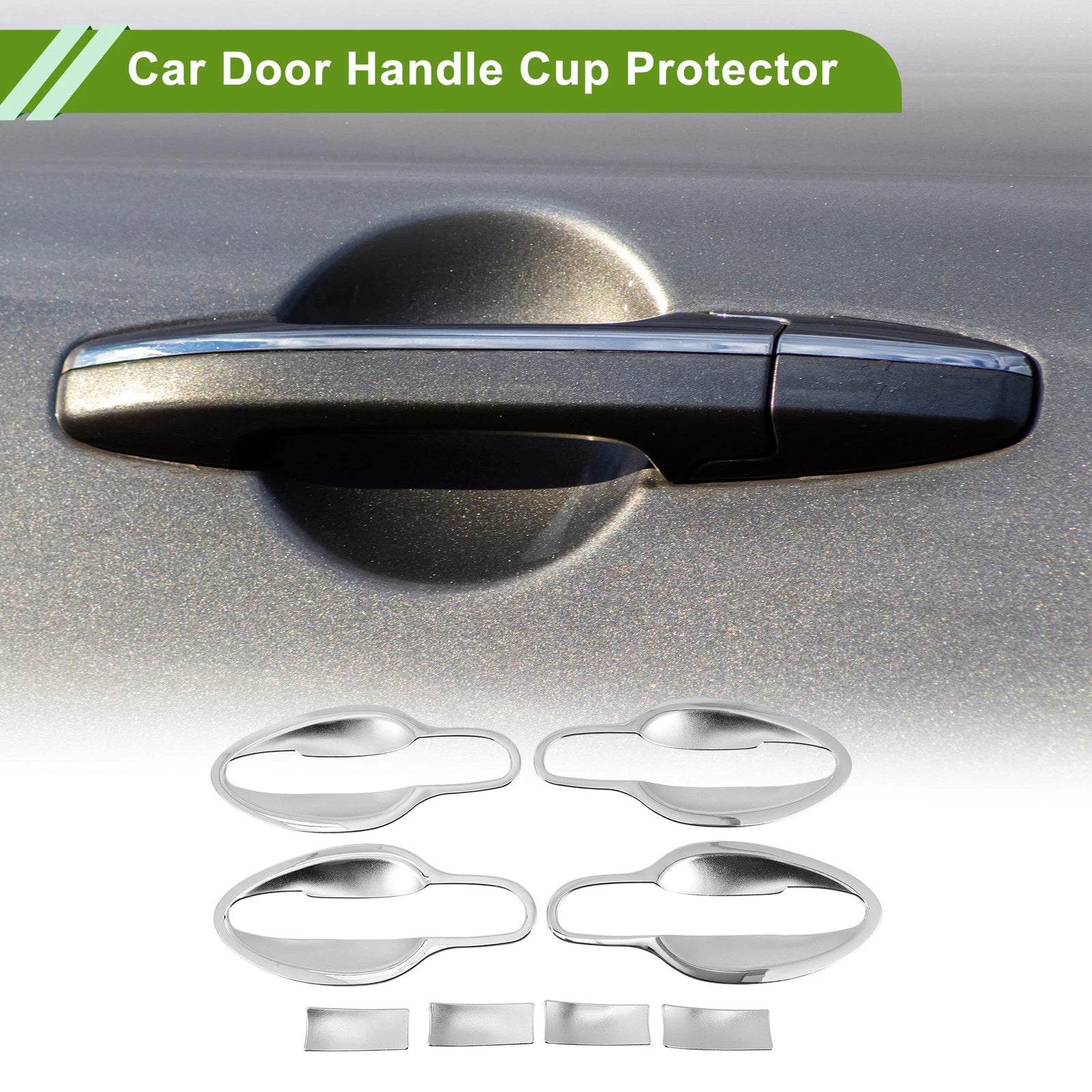 Set of 8 Chrome Door Handle Cup Protectors for Mazda CX-5 (2013–2017)