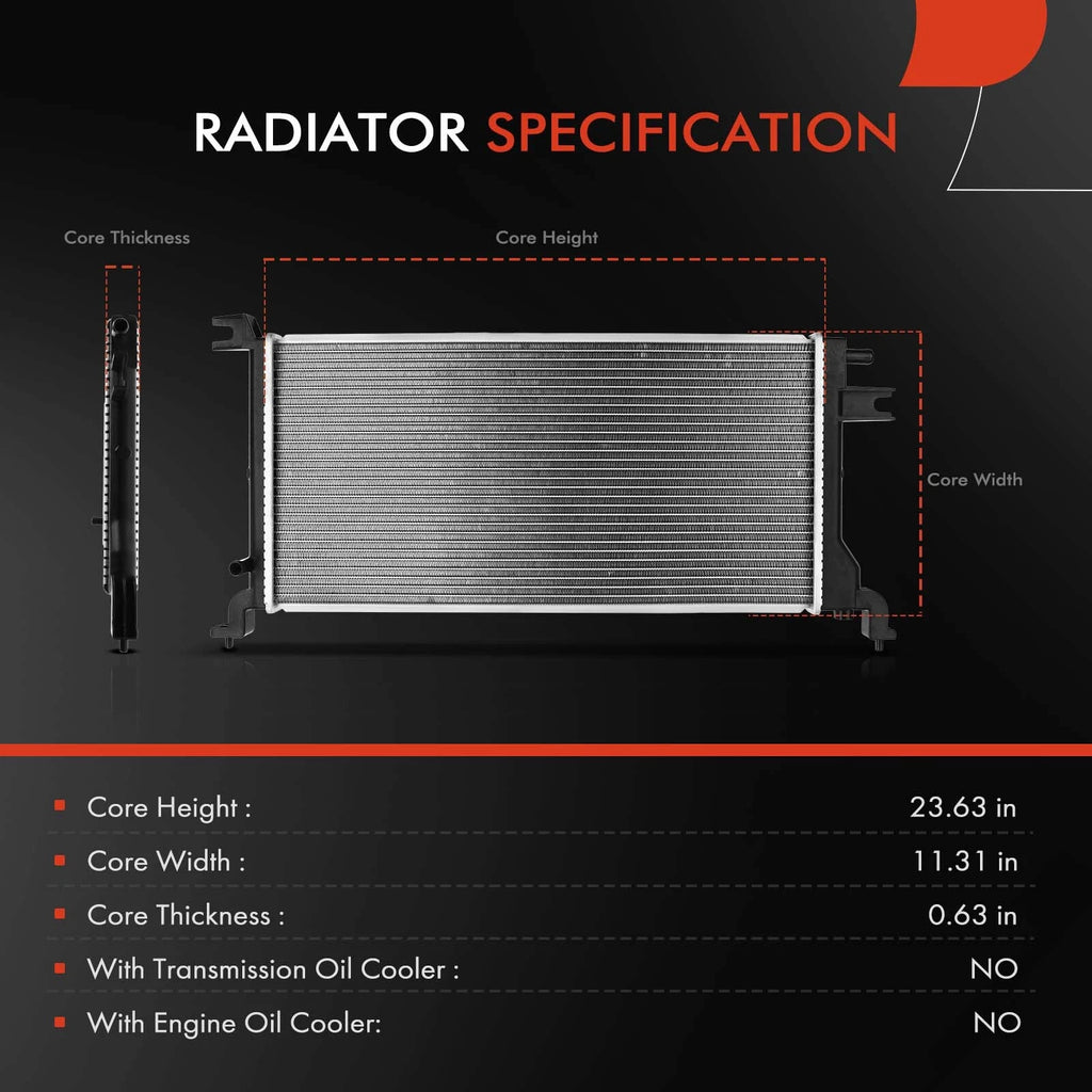 Radiator for Nissan Altima (2007–2011) 2.5L Electric