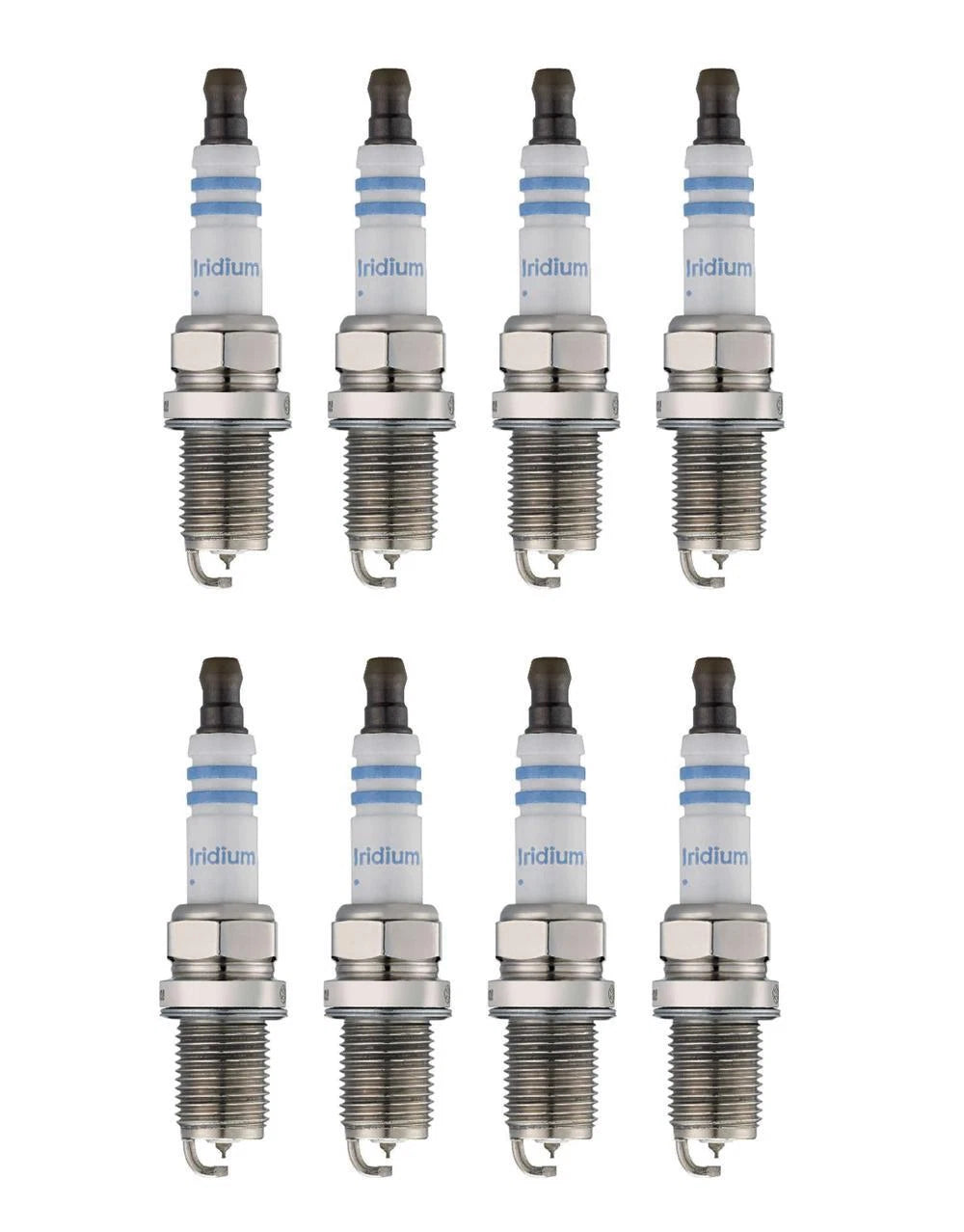 Set of 8 Bosch Double Iridium Spark Plugs for Buick Dodge Jaguar V8
