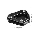 1 Set Aluminum Black Motorcycle Kickstand Pad for BMW S1000RR (2019 - 2023)