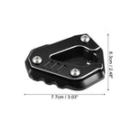 1 Set Aluminum Black Motorcycle Kickstand Pad for BMW S1000RR (2019 - 2023)