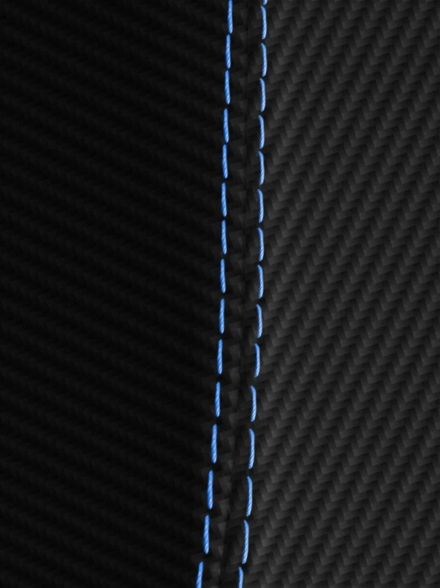 Automatic Shift Boot for Land Rover LR2 (2008–2012) Carbon Fiber Blue Stitch