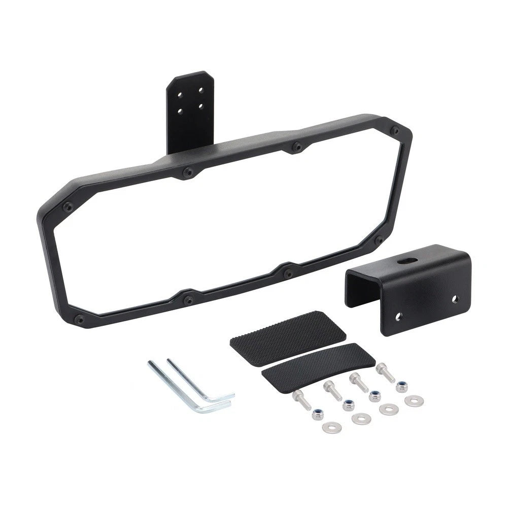 Rear View Mirror for Boats UTVs Cars Dual Purpose Black 31.5x12.5x12.6cm