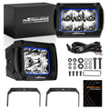 Set of 2 4.4in 60W LED Auxiliary Driving Lights for Offroad Truck Jeep ATV