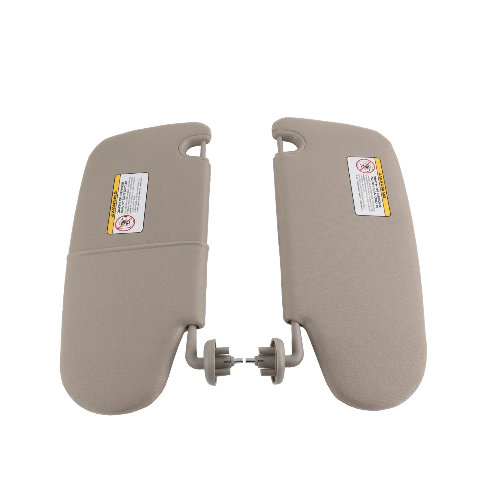 Sun Visor Pair for Dodge Ram 2500 3500 (2002-2006) Tan