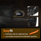 Set of 2 Side Mirror Cover Caps for BMW 3 Series E90 E91 (2008–2011) 51167205291 Black