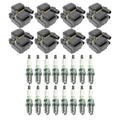 Set of 8 Ignition Coils & 16 NGK V-Power Spark Plugs for Mercedes W202 C215 C208 W210 V8