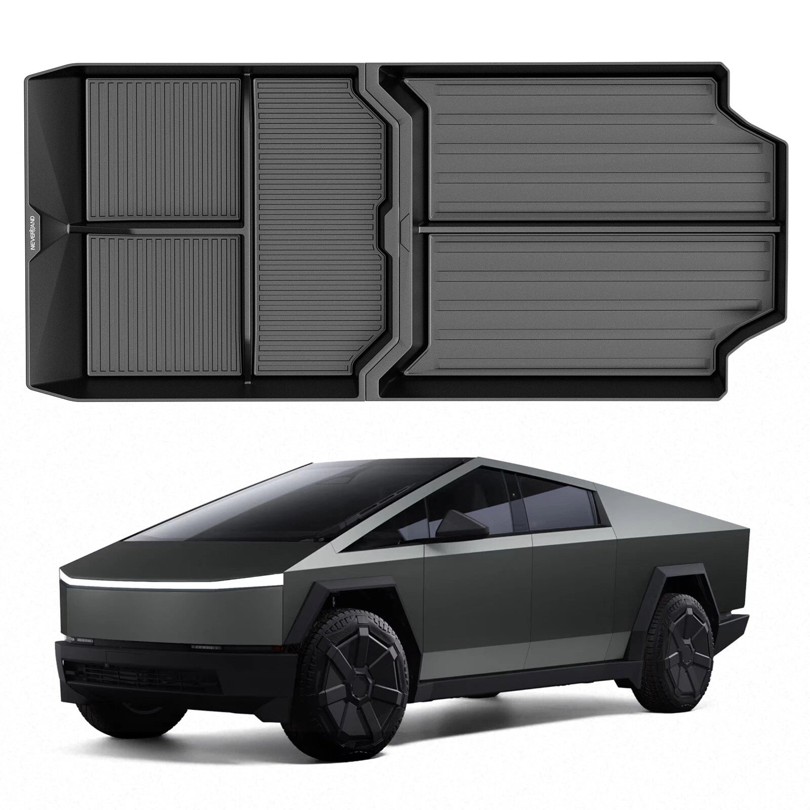 Lower Floor Center Console Storage Organizer for Tesla Cybertruck (2023)