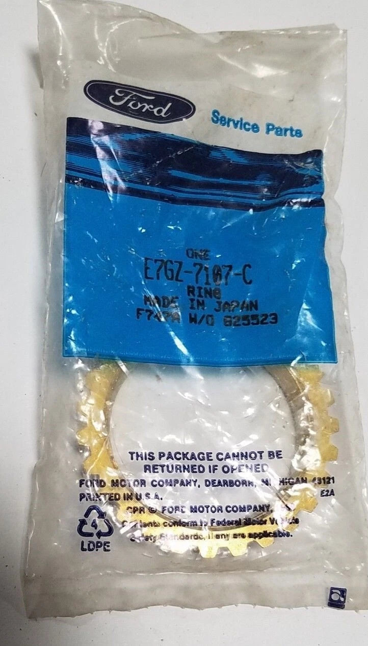 5S Ring Synchronizer Blocking for Mercury Tracer (1987–1989) E7GZ-7107-C